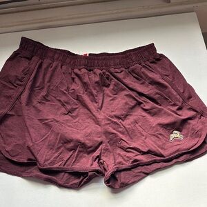 Tracksmith Maroon and Gray Athletic Shorts